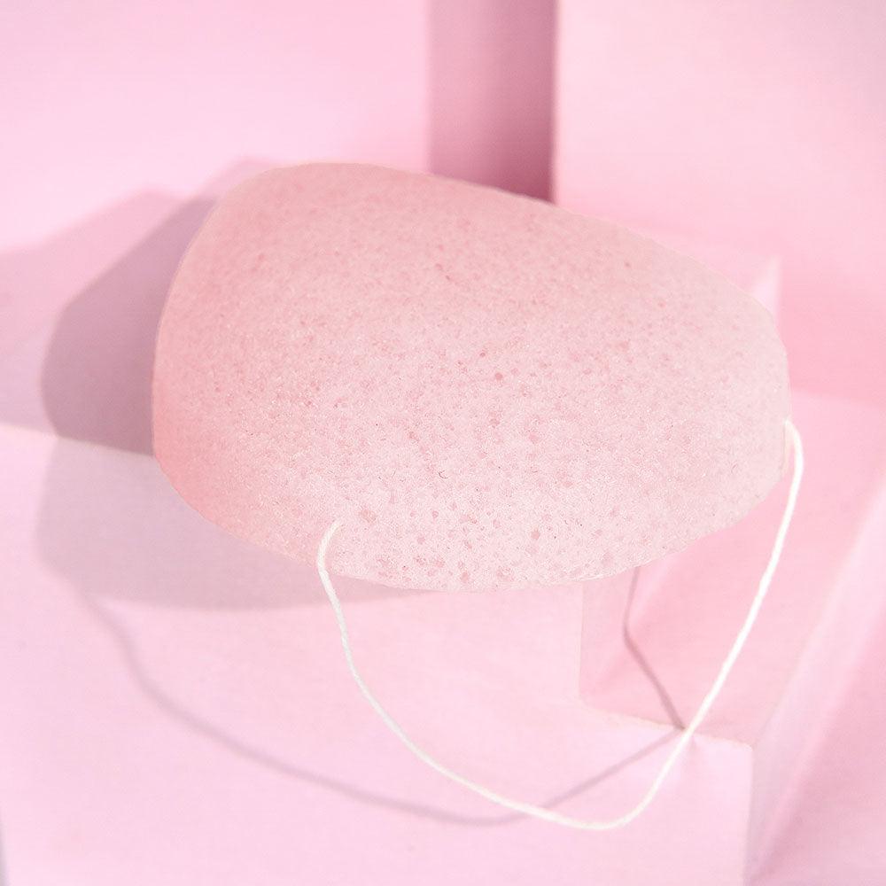 Brushworks Konjac Sponge for dry skine (Pink)