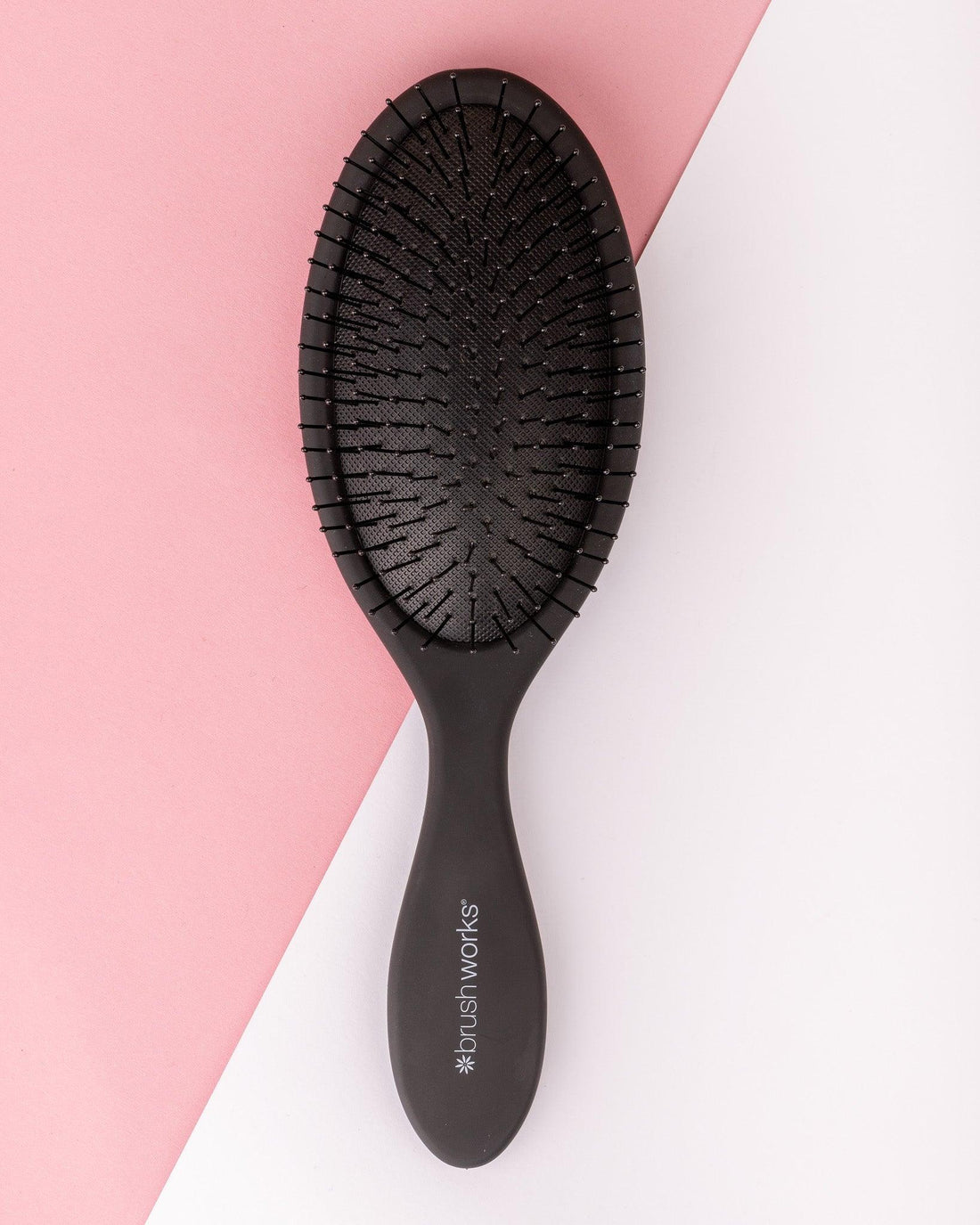 Brushworks Oval Detangling Hair Brush-Black