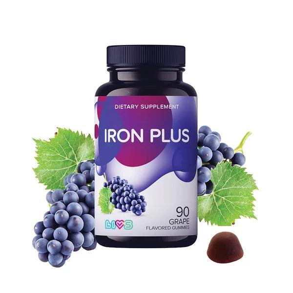 livs iron plus 90  gummies