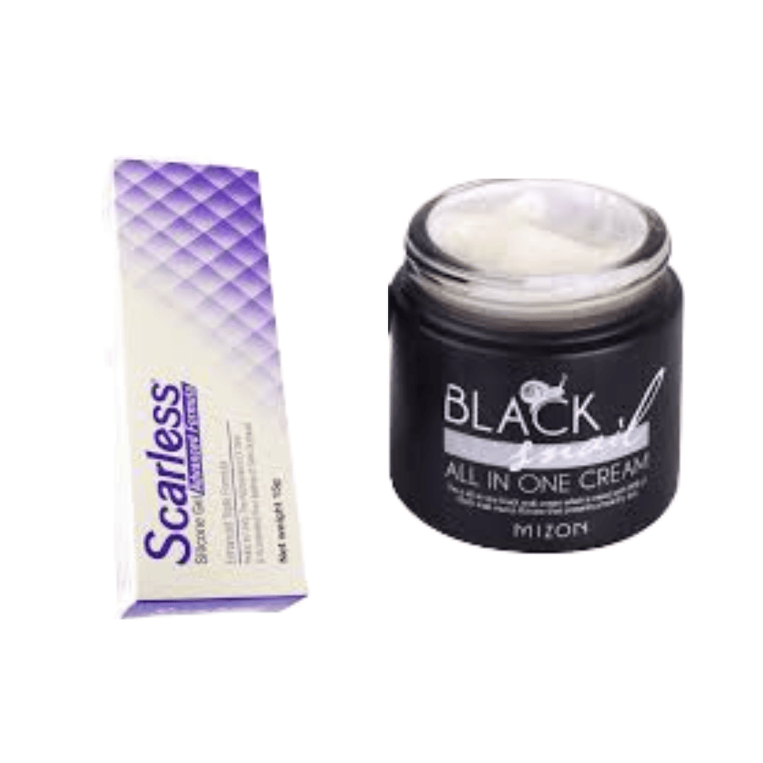 كريم Mizon Black Snail+Scarless لعلاج الندبات