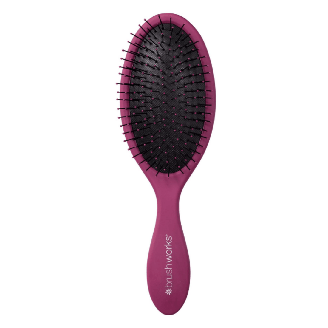 Brushworks  Oval Detangling Hair Brush-Pink