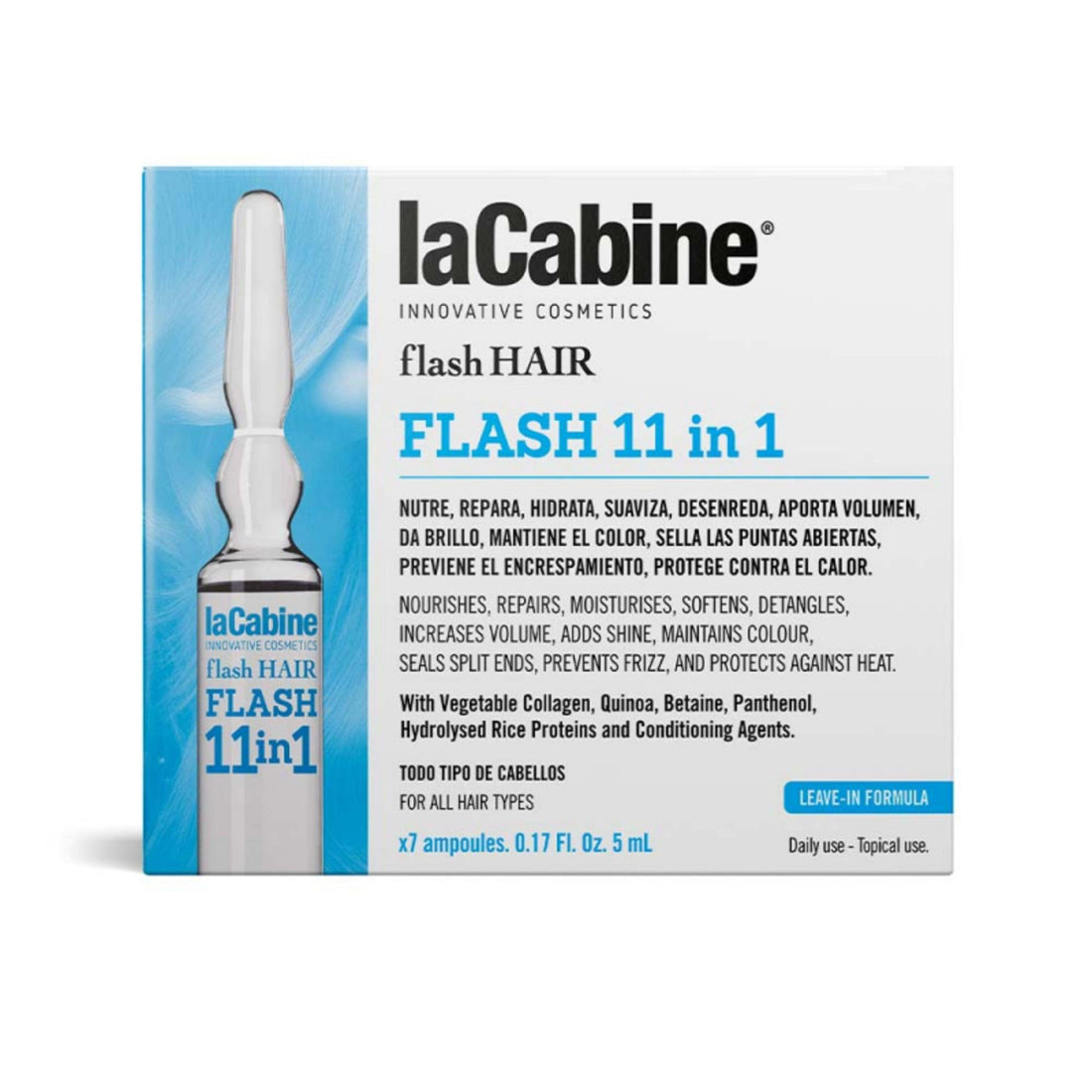 أمبولات LA CABINE FLASH HAIR FLASH 11 في 1