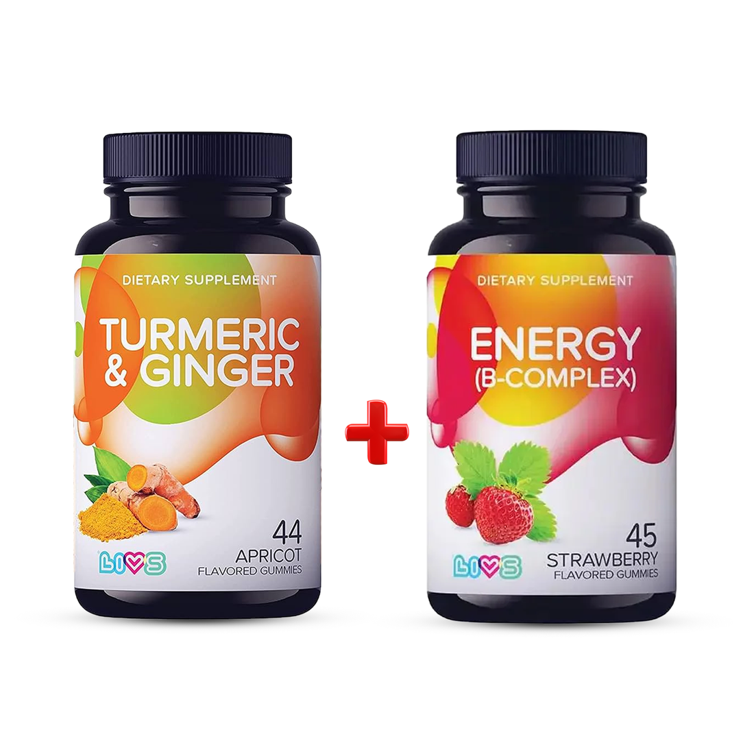 livs energy (B-COMPLEX)+Livs Turmeric &amp; Ginger with Apricot Flavor