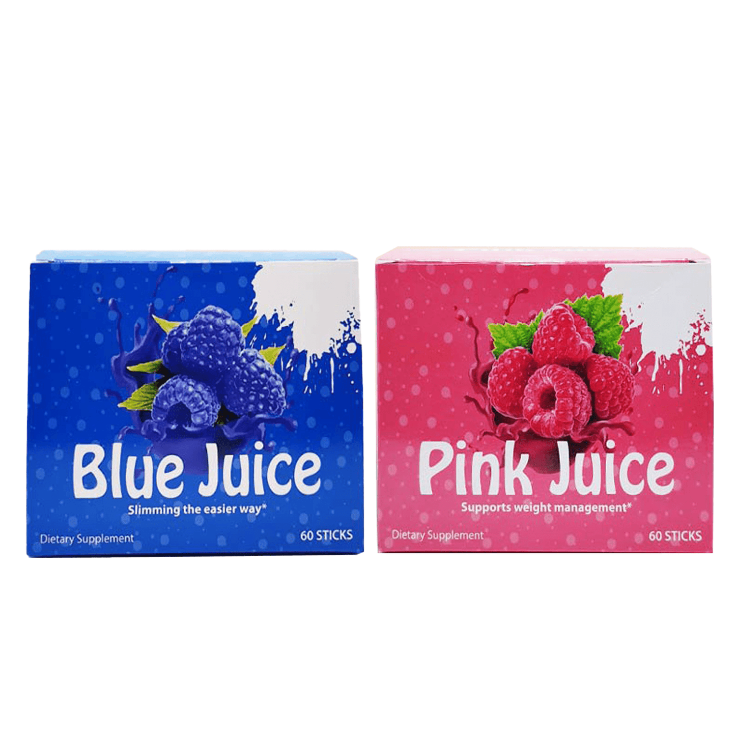 Blue juice + Pink juice