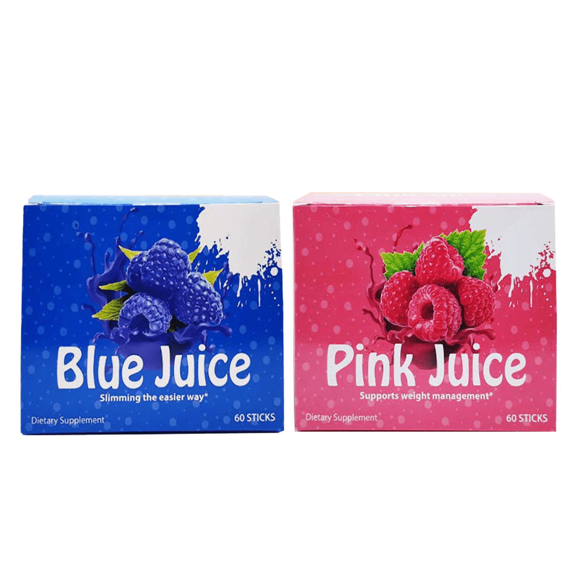 Blue juice + Pink juice